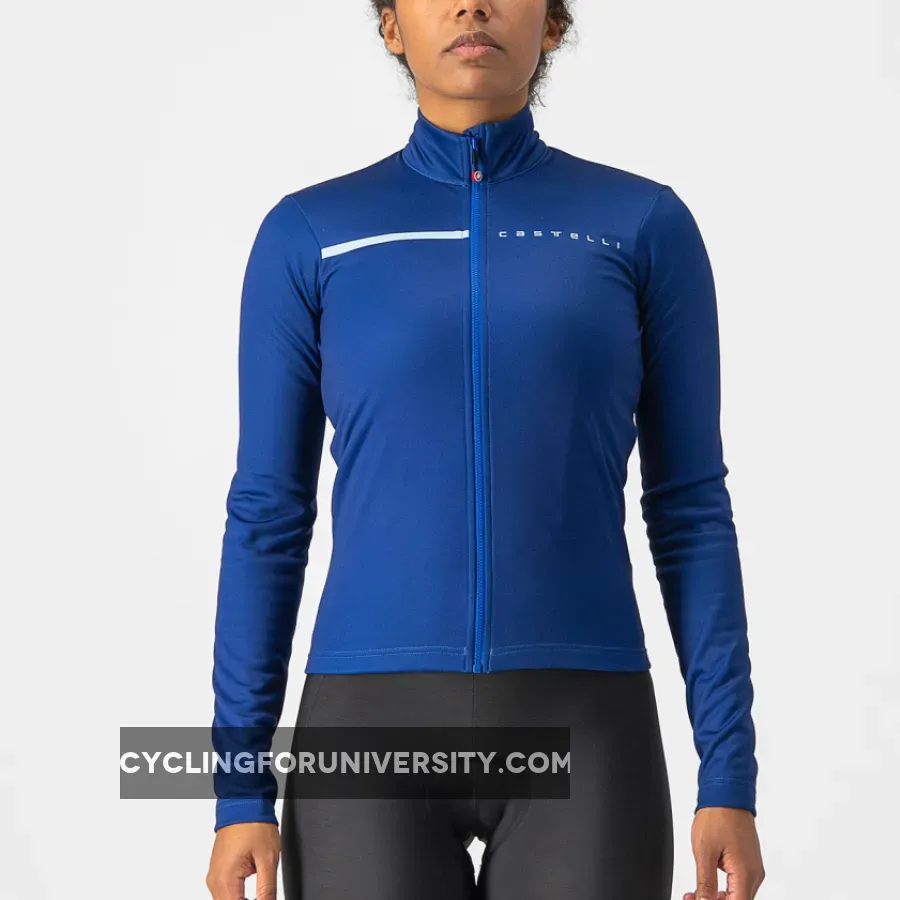 Castelli Sinergia 2 woman long sleeves jersey - Blue light blue