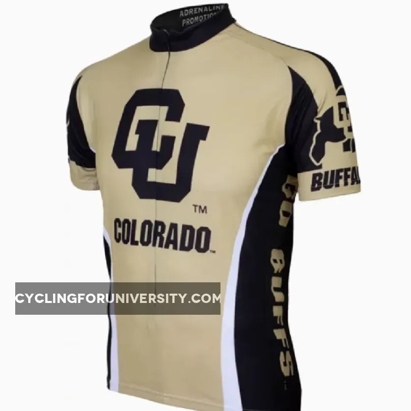 Adrenaline Promo Colorado University Buffaloes College 3/4 zip Men's Cycling Jersey