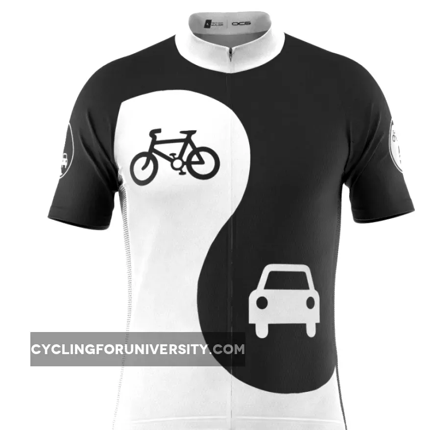 Men's Yin and Yang Coexist Short Sleeve Cycling Jersey