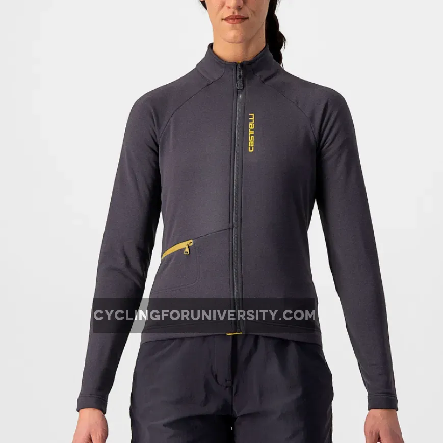 Castelli Unlimited Trail woman long sleeves jersey - Grey