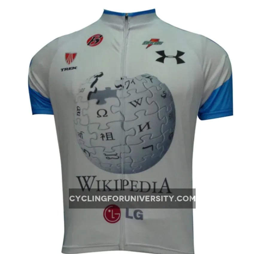 2012 Wikipedia White Short Sleeve Jersey Restock