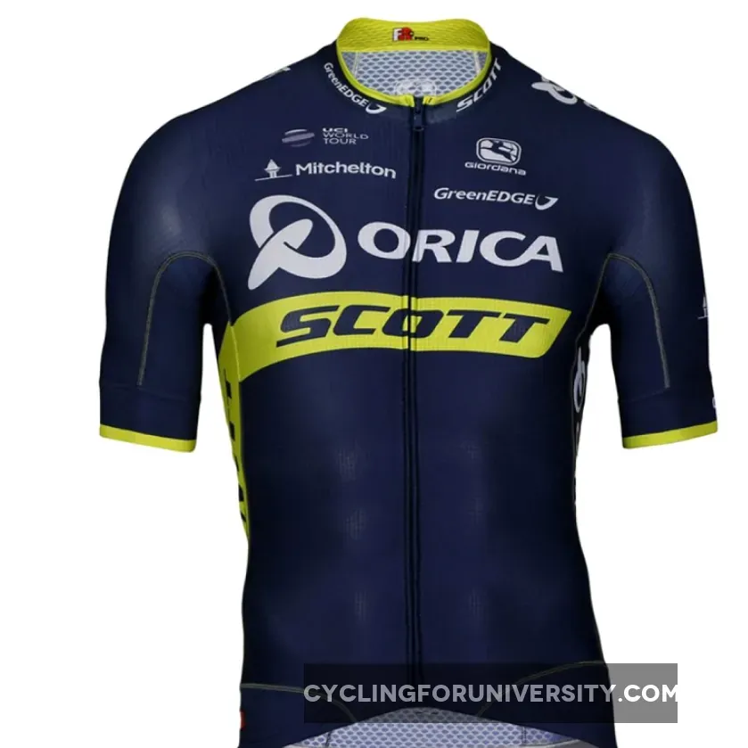 2017 Team Orica Scott short sleeve cycling jersey bike clothing cycle apparel shirt