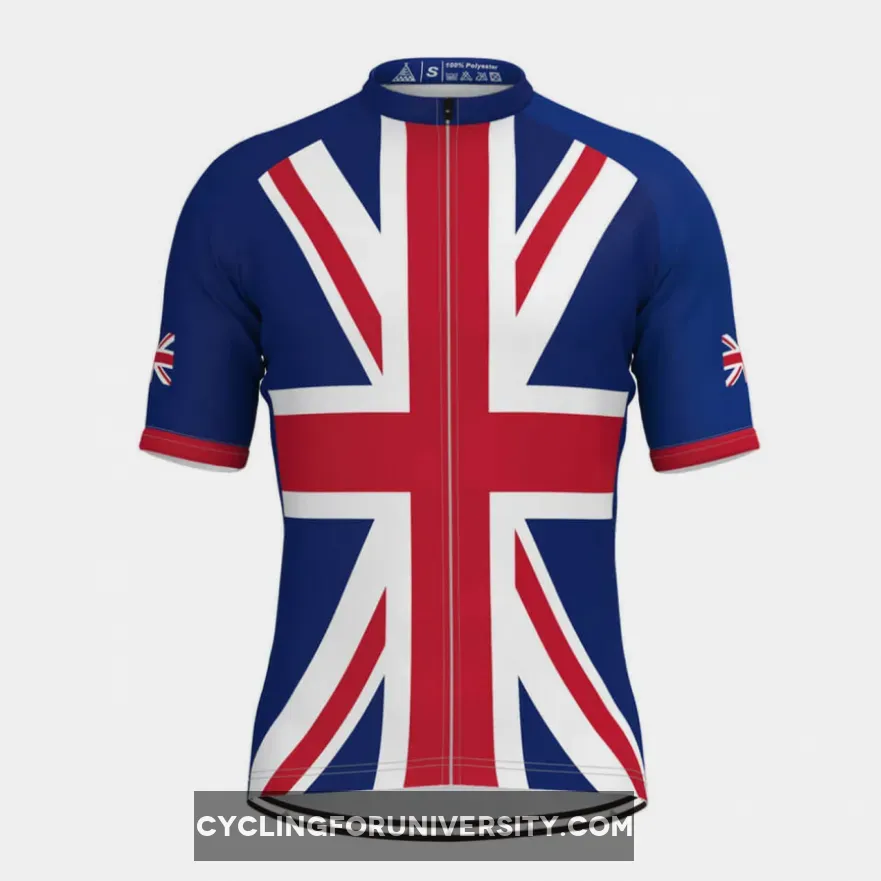 UK Union Jack Flag Men's Cycling Jersey Brand New