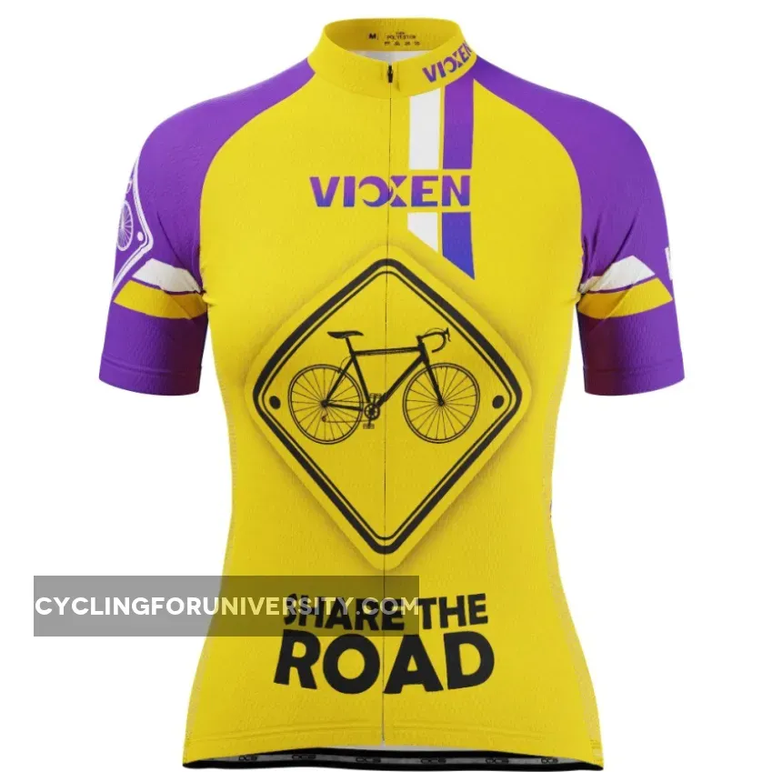 Vixen Women's Share The Road Short Sleeve Cycling Jersey