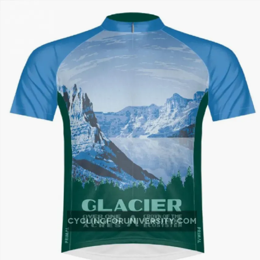 Primal Wear Glacier National Park Full Zip Short Sleeve Sport women's Cycling Jersey #National Park Cycling Jersey GLA1J60W_M