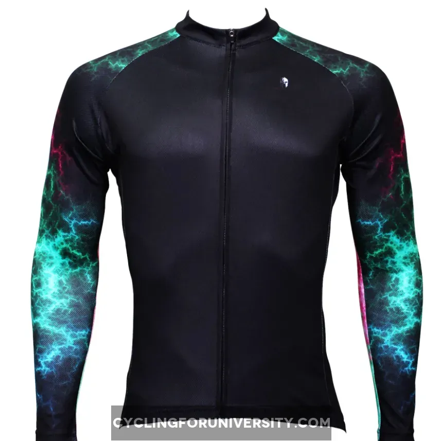 Hot Sale Cycling Jersey Cycling Clothing Wholesale Men's Long-sleeved Jersey for Spring and Summer Black Breathable Clothing and Simple Design(velvet)
