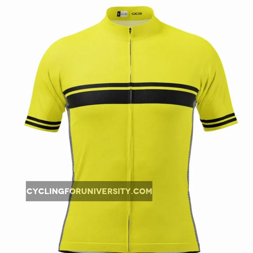 Men's Classic Stripe Short Sleeve Cycling Jersey Brand New