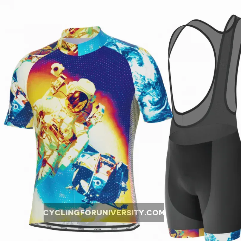 Men's Astronaut to the Moon Short Sleeve Cycling Kit Moon Cycling