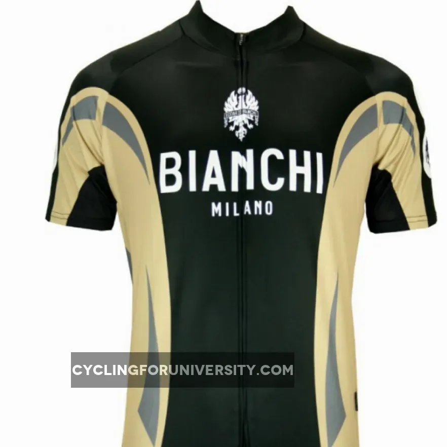 Bianchi Milano short sleeve jersey (continuous zipper) - NOVI