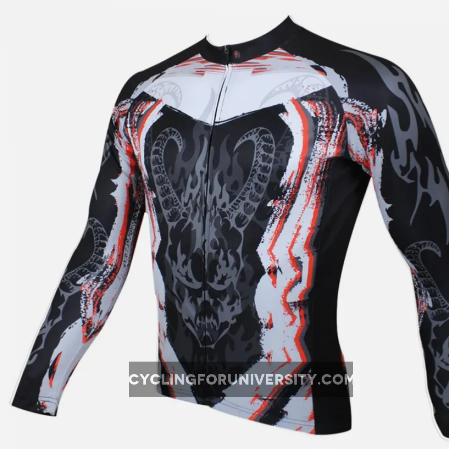 Goat Bike Clothing Men's Long-sleeved Cycling Jersey Animal Pattern NO.107