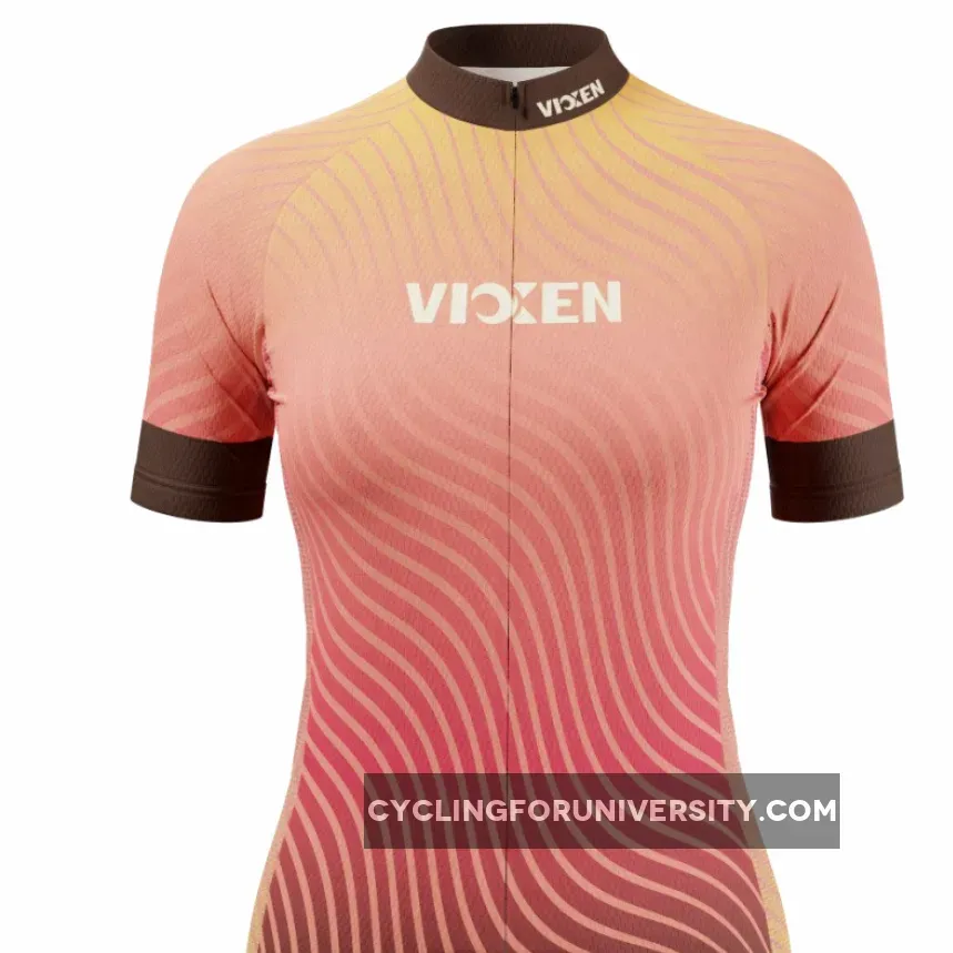 Vixen Women's Four Seasons Fall Short Sleeve Cycling Jersey
