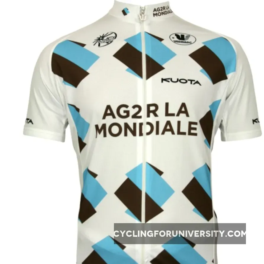 Ag2r la Mondiale 2010 Vermarc Radsport-Profi-Team Short sleeve Cycling jersey
