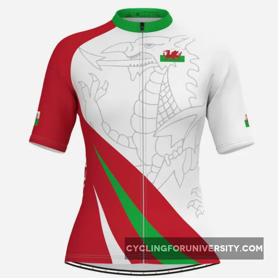 Wales Flag Women's Cycling Jersey V3 Brand New