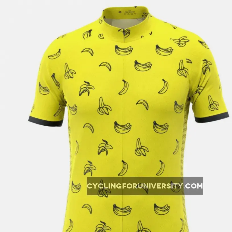 Men's Must Be Bananas Short Sleeve Cycling Jersey Bananas Mens