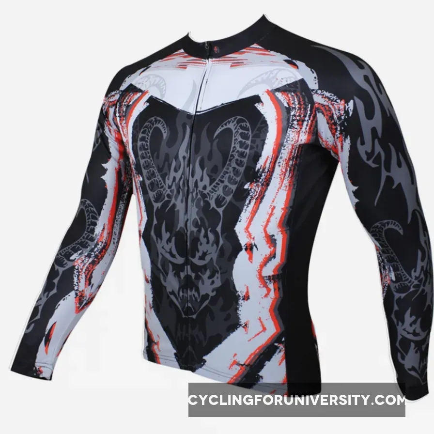 Cycling Jersey Wholesale and Customization Manufacture and Process of Cycling Jersey Breathable Bike Clothing Men's Long-sleeved Cycling Jersey Animal Pattern NO.107