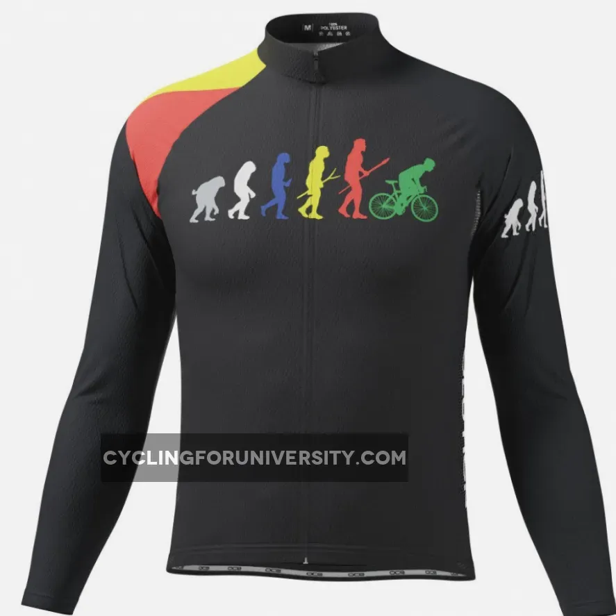 Men's Evolution Of Man Long Sleeve Cycling Jersey For Sale