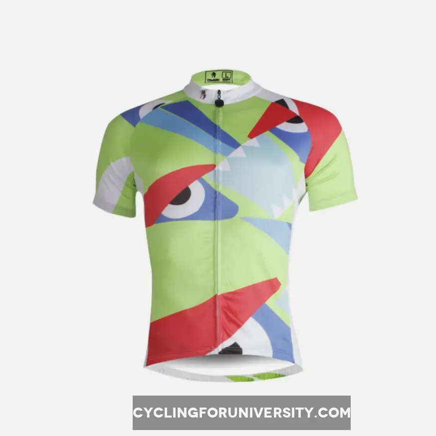 Ilpaladino Unhappy Eyes Breathable Jersey Men's Short-Sleeve Bicycling Shirts Summer Quick Dry Wear Apparel Outdoor Sports Gear Leisure Biking T-shirt NO.661