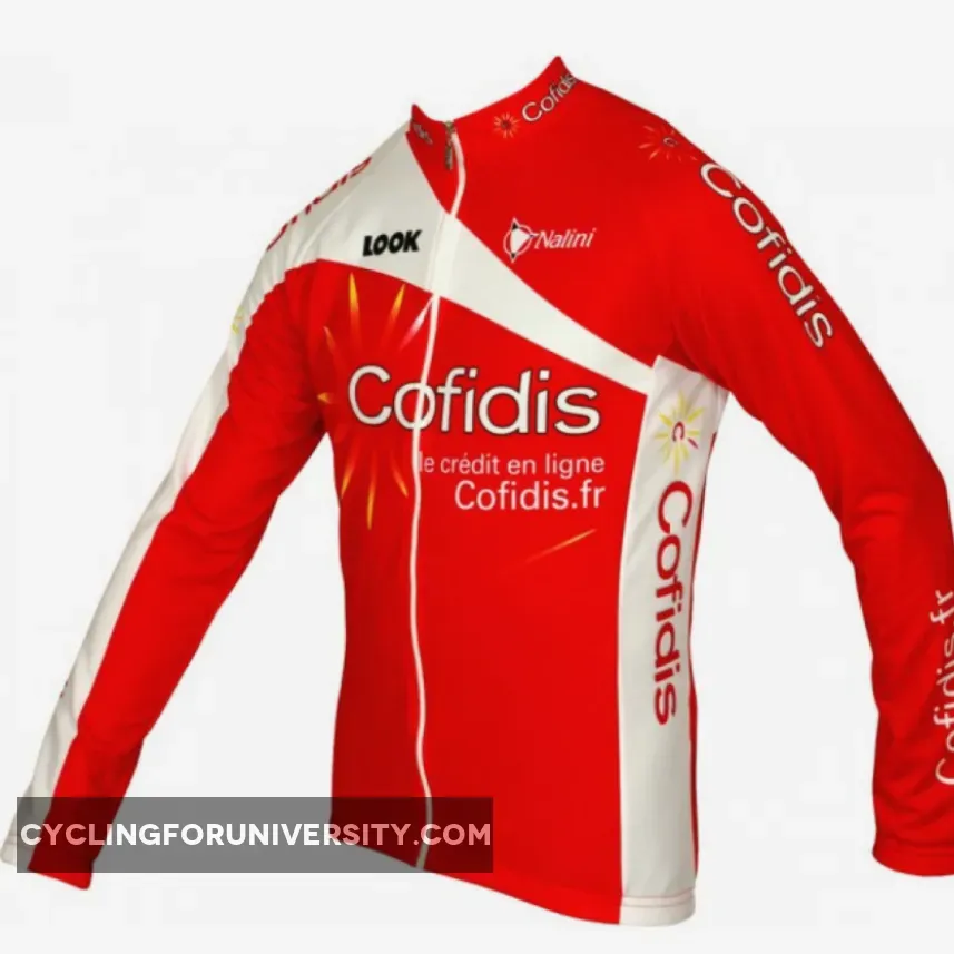 Cofidis 2012 Radsport-Profi-Team-Winter fleece long sleeve jersey jacket