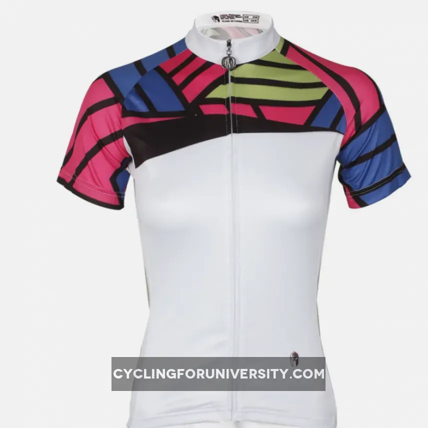 Ilpaladino Colorful Shoulder Women's Short-sleeve Cycling Jerseys Summer Pro Cycle Clothing Racing Apparel Outdoor Sports Leisure Biking shirt NO. 778