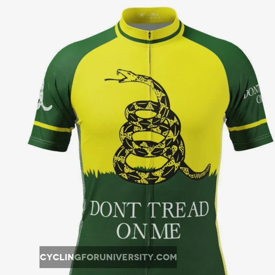 Men's Gadsden Flag Don't Tread On Me Short Sleeve Cycling Jersey / When Was The Don T Tread On Me Flag Made