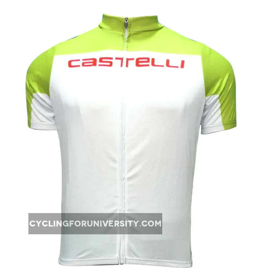 New 2012 CASTELLI WHITE-GREEN Cycling short sleeve jersey