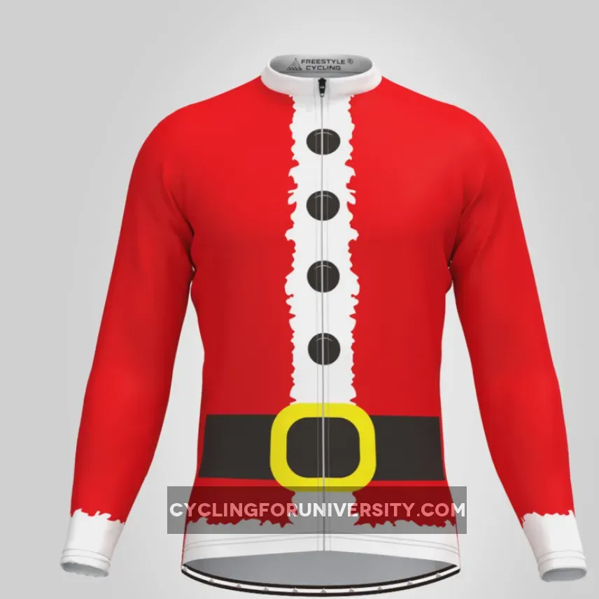 Santa Suit Long Sleeve Christmas Cycling Jersey Restock