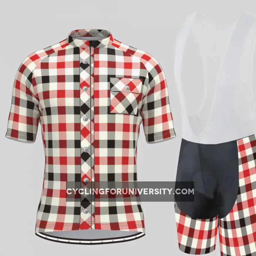 Plaid Checkered Shirt V6 Men's Cycling Kit Restock