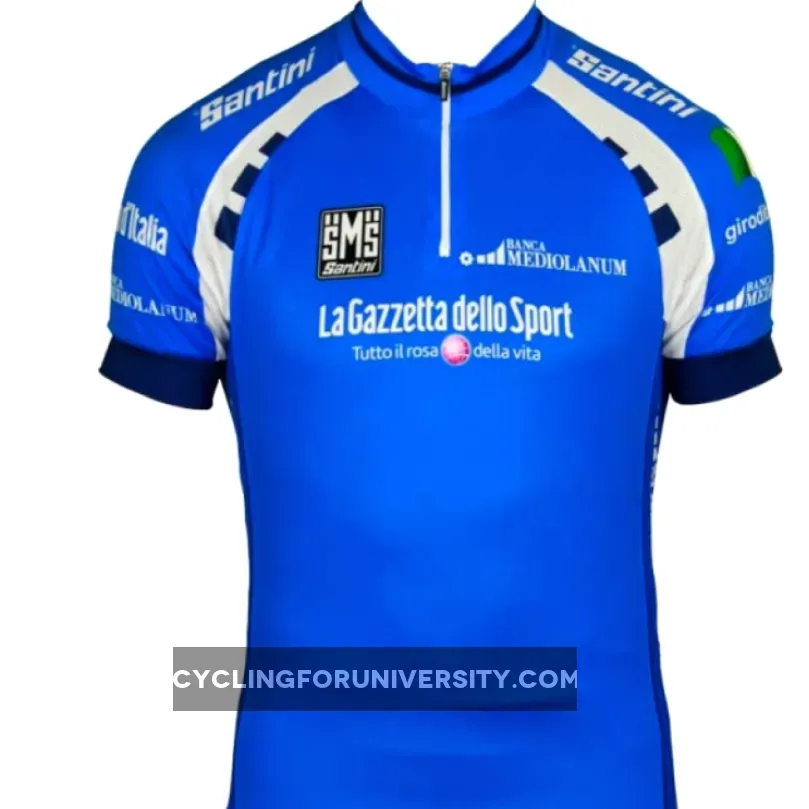 Giro d'Italia 2012 MAGLIA AZZURRA Radsport - Blue Short Sleeve Jersey