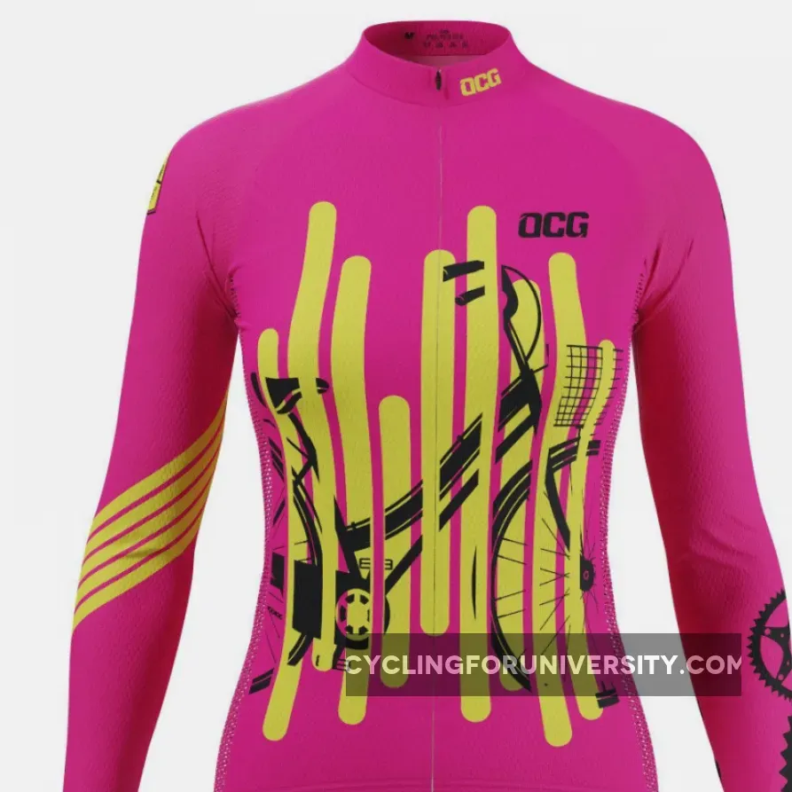 Women's Born To Ride Series 2 Long Sleeve Cycling Jersey