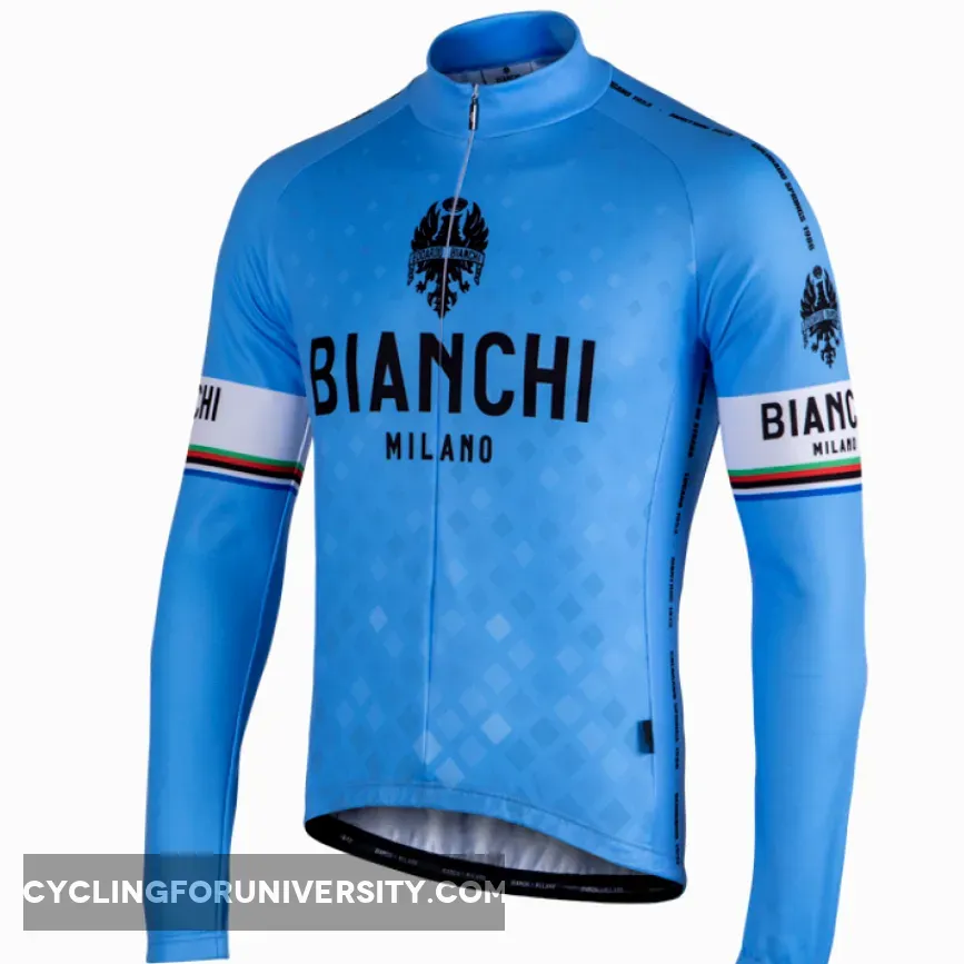 Bianchi Milano Storia1 Blue Long Sleeve Jersey,