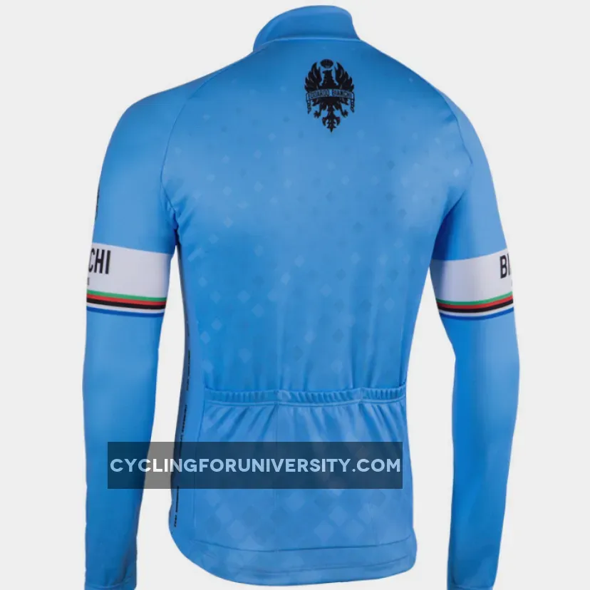 Bianchi Milano Storia1 Blue Long Sleeve Jersey,