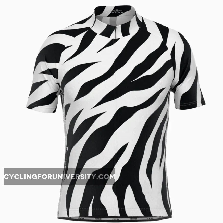 Men's White Tiger Short Sleeve Cycling Jersey Online