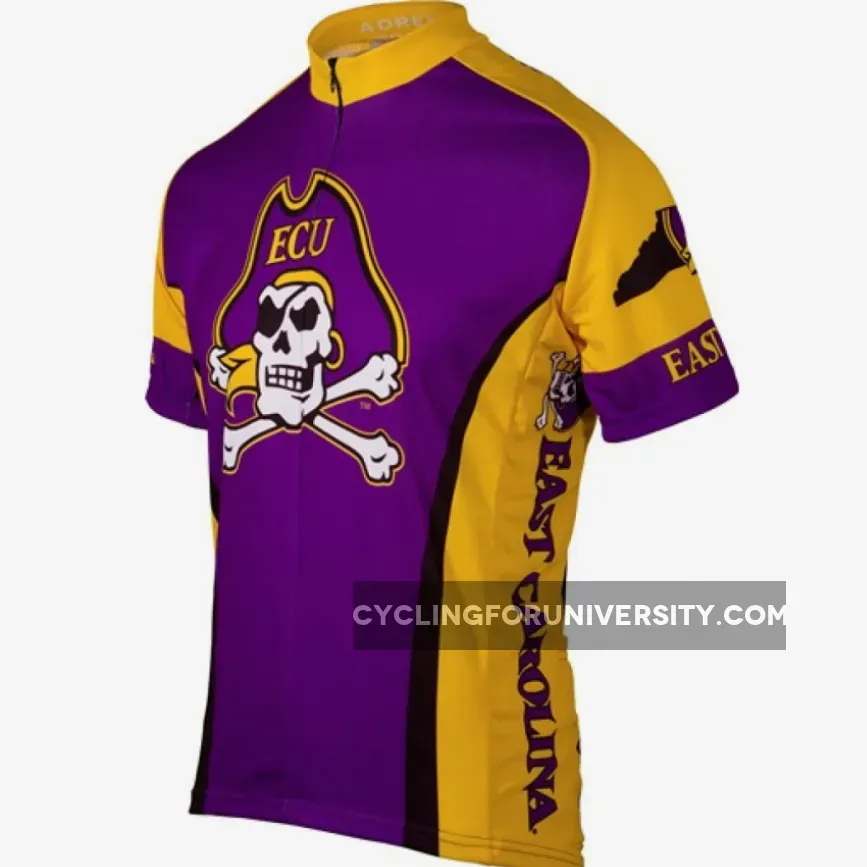 ECU EAST CAROLINA UNIVERSITY Cycling Short Sleeve Jersey