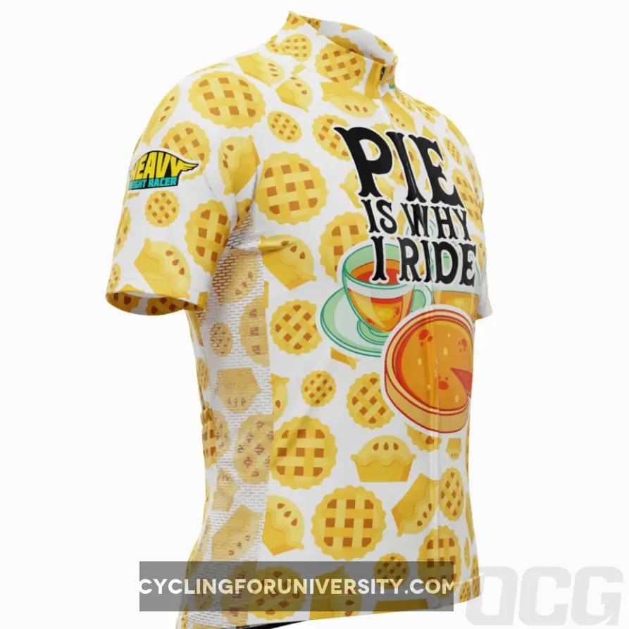 Men's Pie is Why I Ride Short Sleeve Cycling Jersey