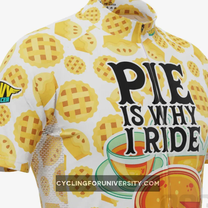 Men's Pie is Why I Ride Short Sleeve Cycling Jersey