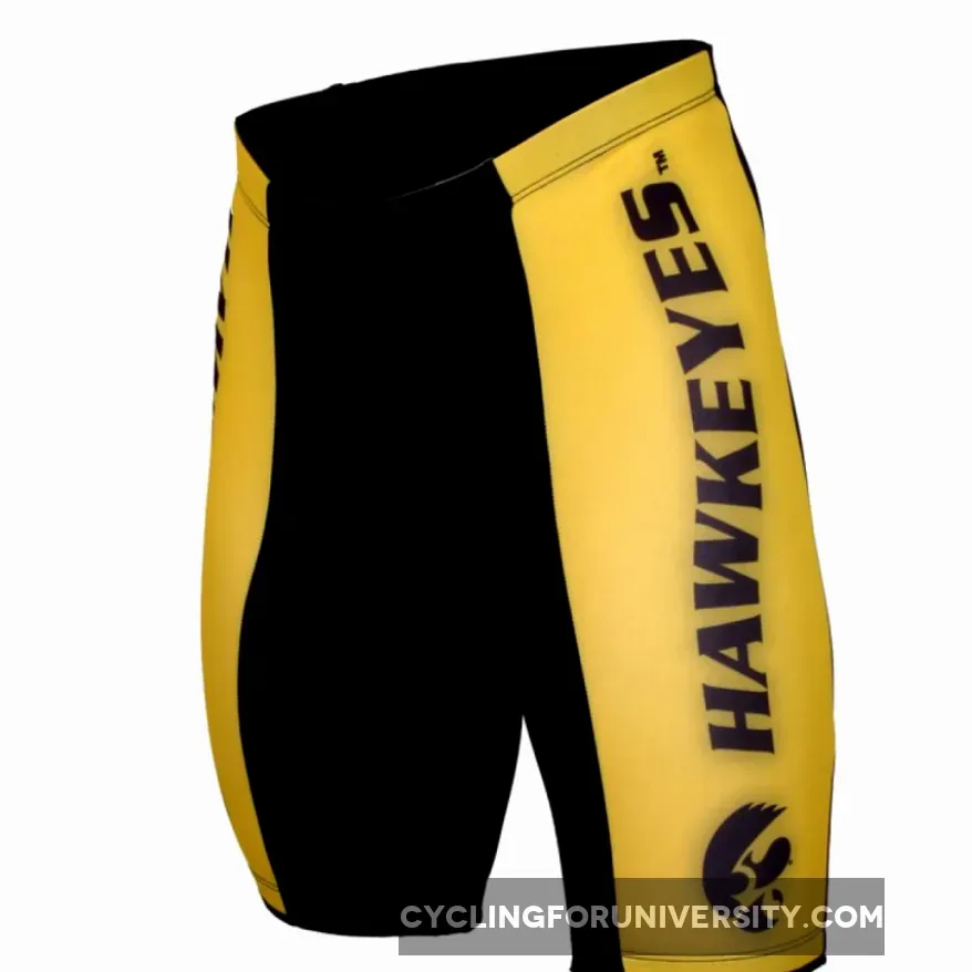 UI Iowa University Hawkeyes Cycling Shorts For Sale