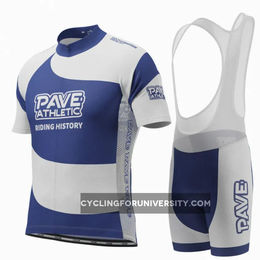 PAVE Athletic Silver Team Short Sleeve Cycling Kit For Sale
