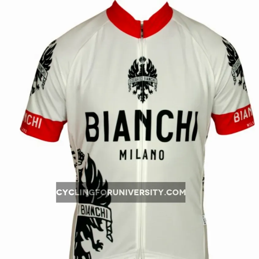 Bianchi Milano short sleeve jersey E12EDOARDO1 white