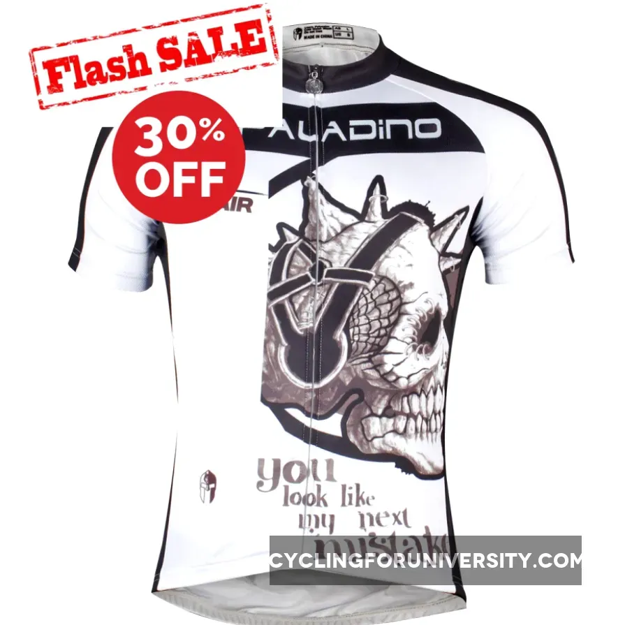 ILPALADINO Music Skull Men's Cycling Jersey Mountain Bike Fits Cycling Apparel for Summer Exercise Bicycling Pro Cycle Clothing Outdoor Sports Leisure Biking Breathable Road Bike Shirt 779