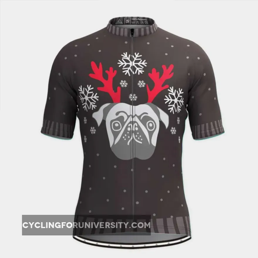 Pug Face Ugly Christmas Sweater Cycling Jersey Brand New