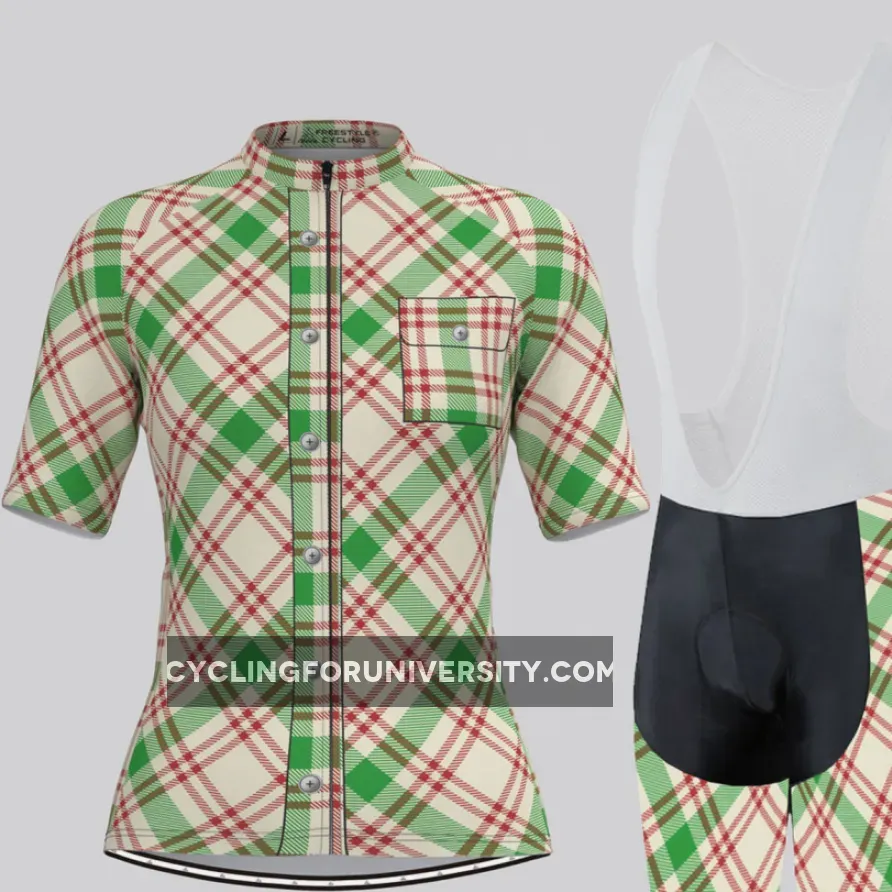 Plaid Checkered Shirt V26 Women's Cycling Kit Brand New