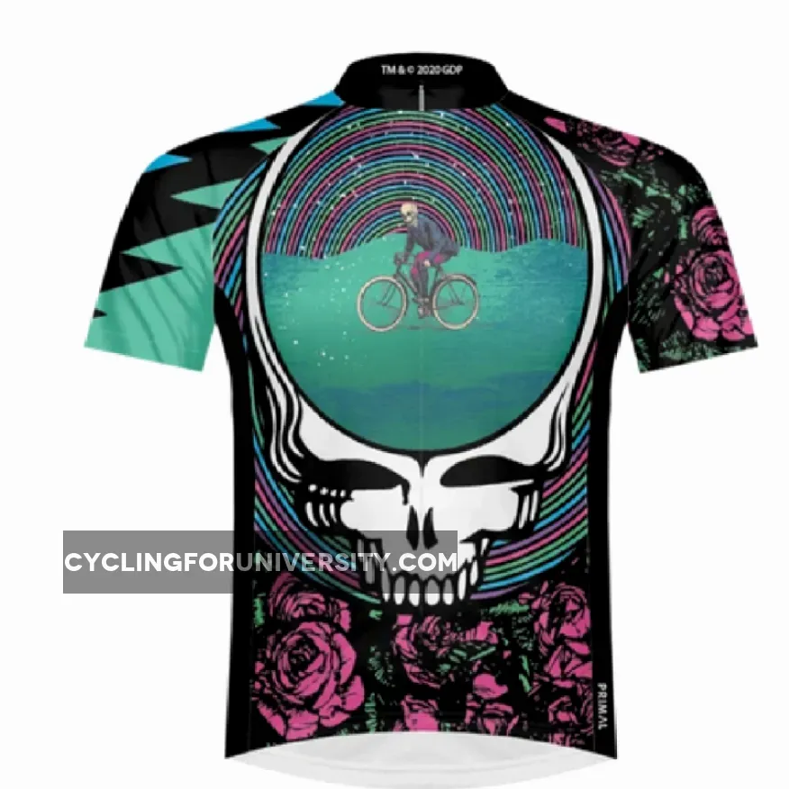 Primal Wear Grateful Dead One for the Road Men's Full Zip Sport Cut Cycling Jersey