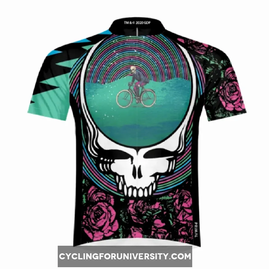 Primal Wear Grateful Dead One for the Road Men's Full Zip Sport Cut Cycling Jersey