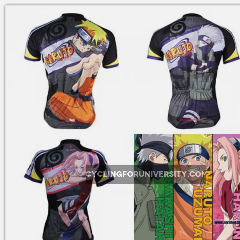NARUTO Men's Short/long-sleeve Cycling Jersey/Kits/Pant Uzumaki Naruto/Hatake Kakashi