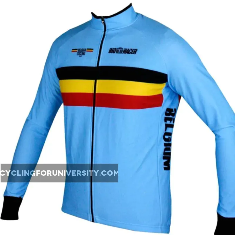 BELGIUM 2019 BioRacer national cycling team - cycling long sleeve jersey