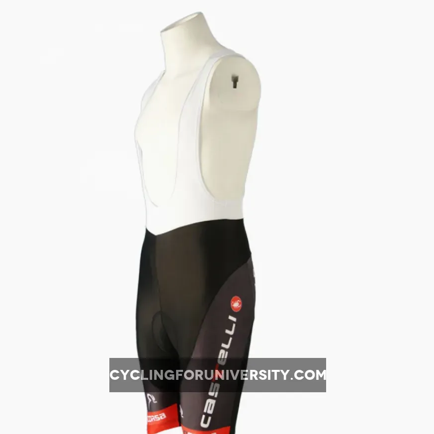 2012 New CASTELLI BLACK-RED Cycling Bib Shorts Online