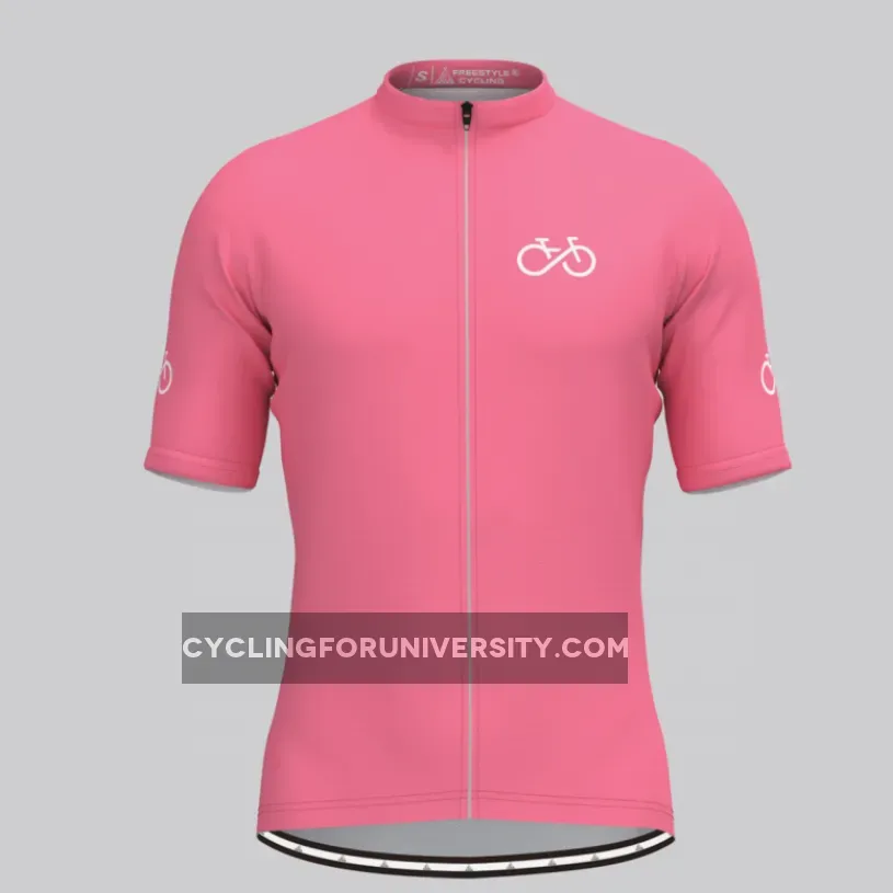Ride Forever Men's Cycling Jersey-Pink Restock
