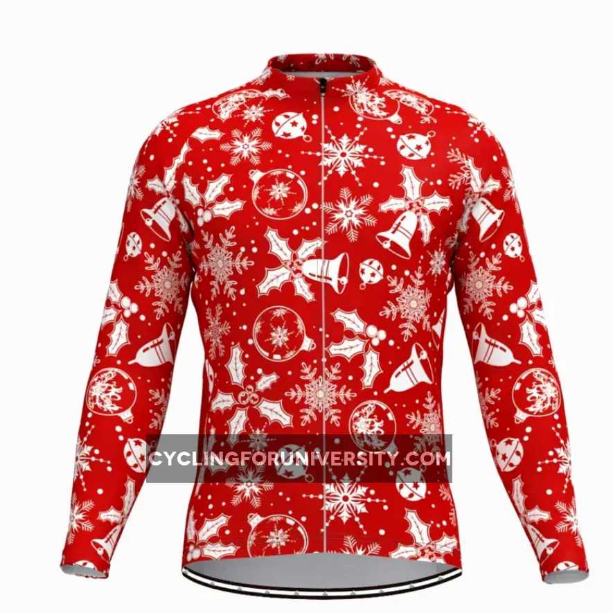 Christmas Jingle Bells Long Sleeve Cycling Jersey Outlet