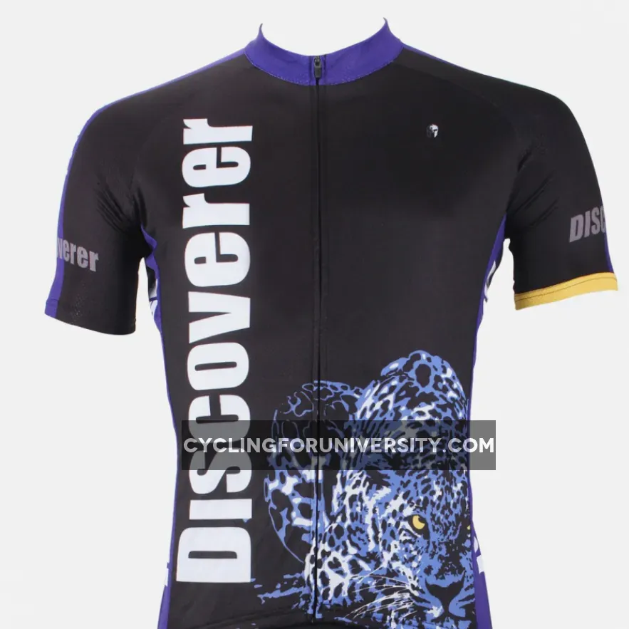 Leopard Panther Skulking Deer Prey Hunter Short-sleeve Cycling Suit/Jersey T-shirt NO.306