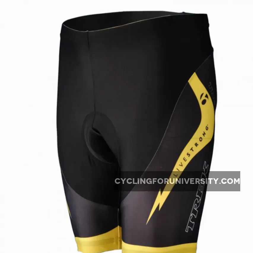 2011 RADIOSHACK BLACK/yellow CYCLING - cycling shorts